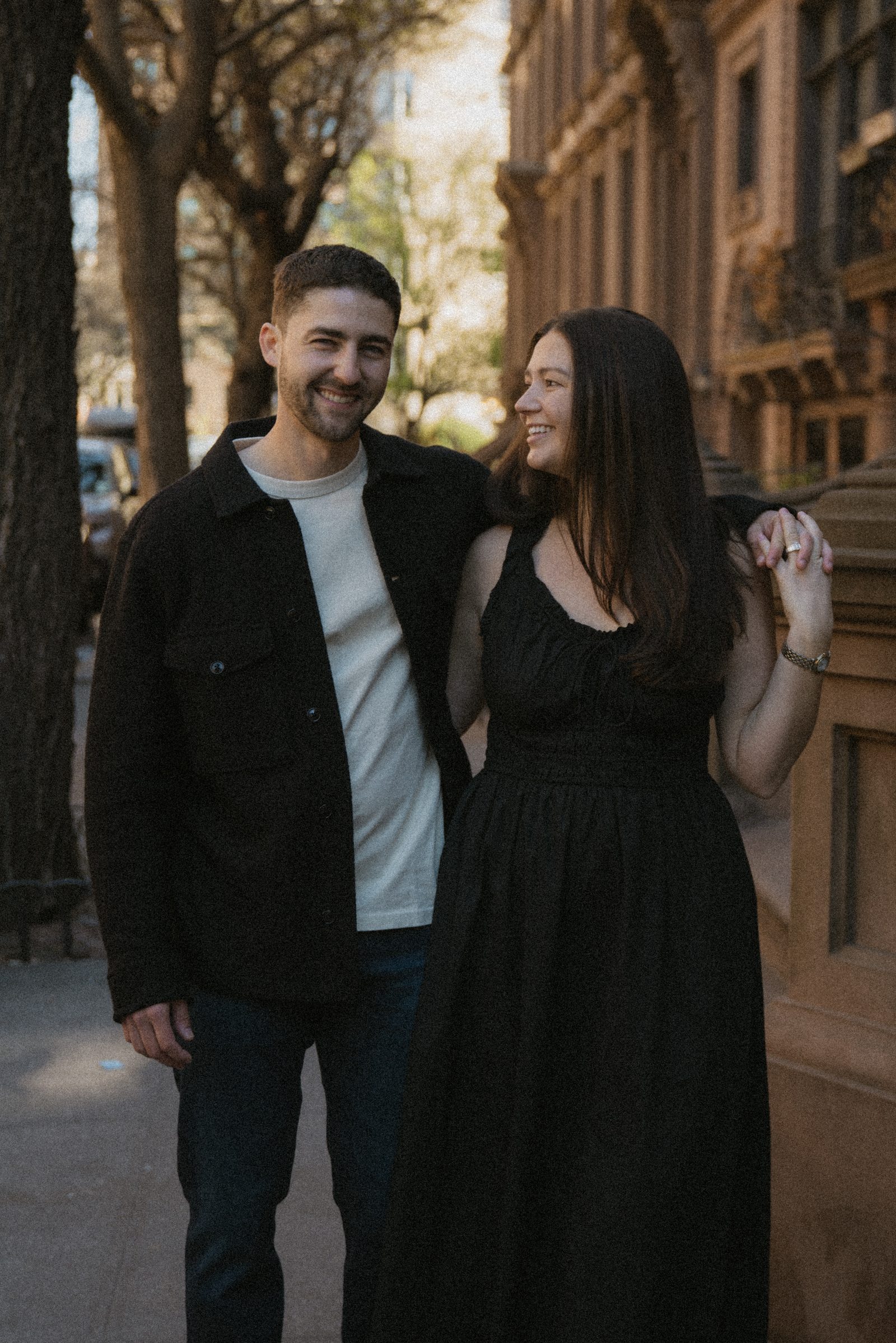 Taylor and Jake on a Greenwich Village stoop